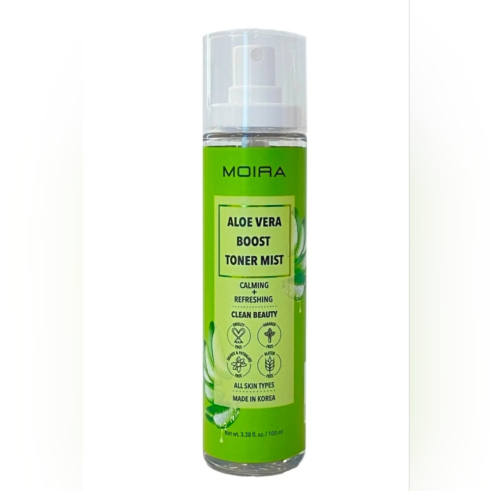 NEW Korean Moira Aloe Vera Boost Toner Mist 3.8 Fl Oz